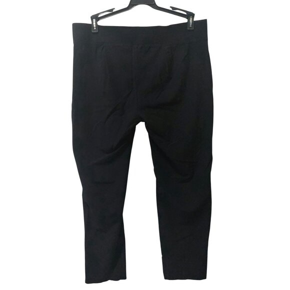 Eileen Fisher Womens Black Stretch Pants Medium - Picture 2 of 6